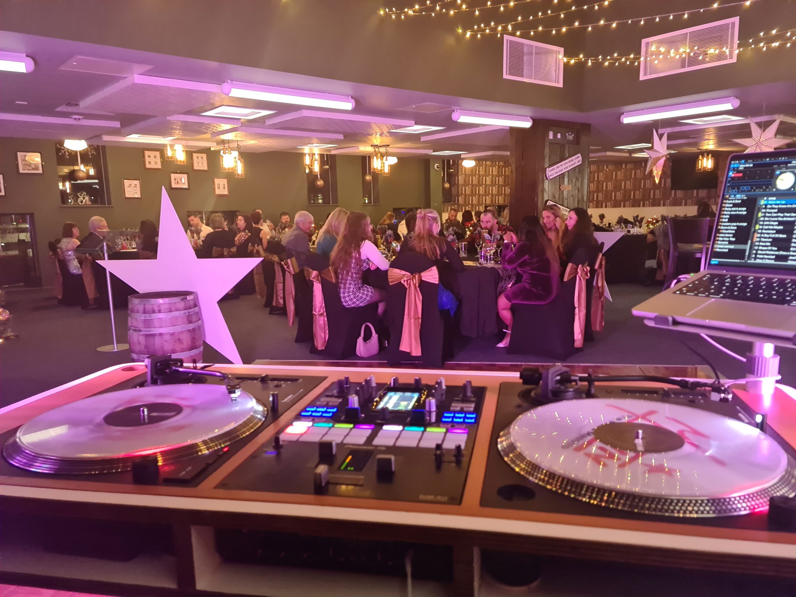 Corporate event from the DJ booth