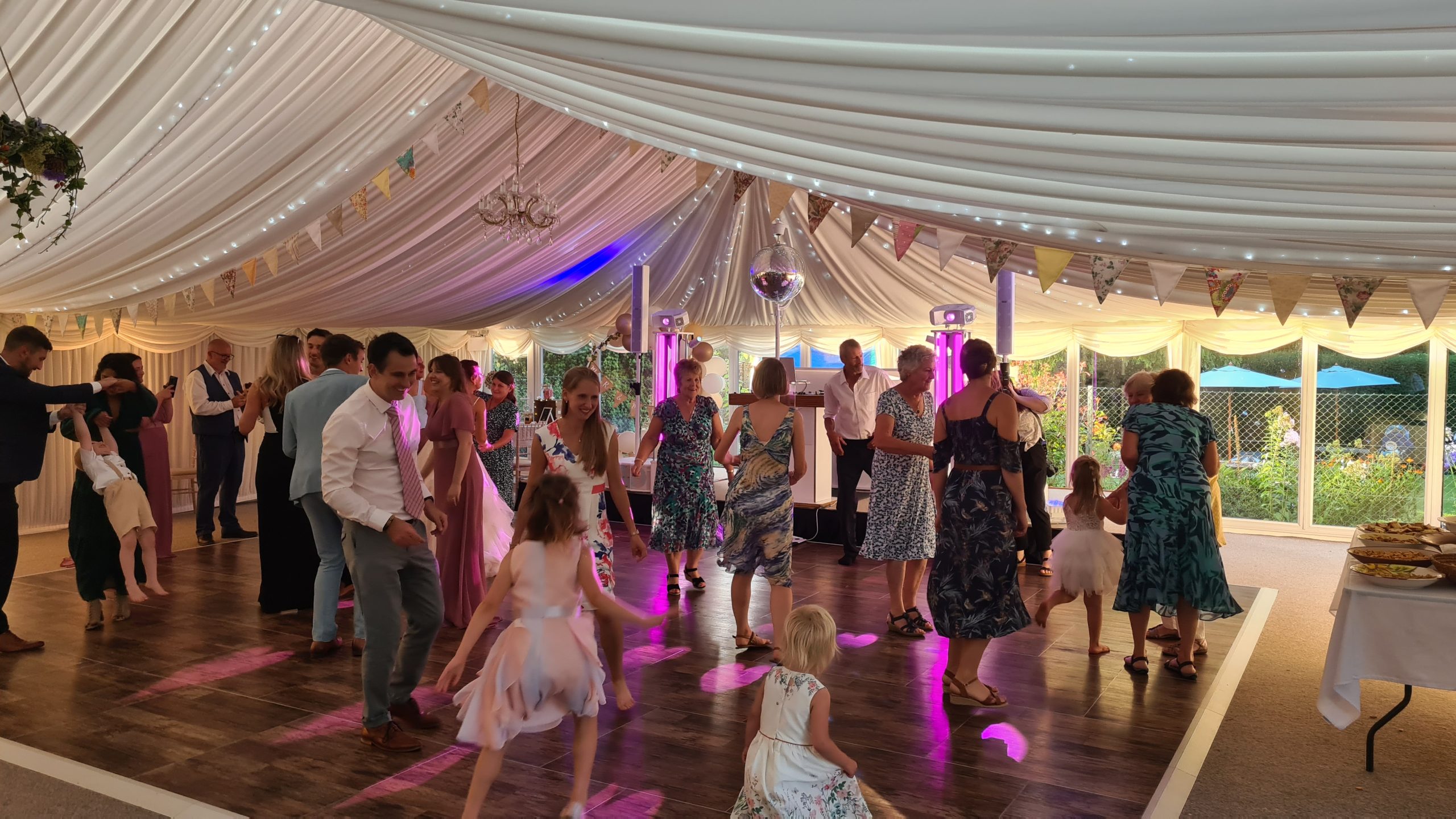 Private party guests dancing