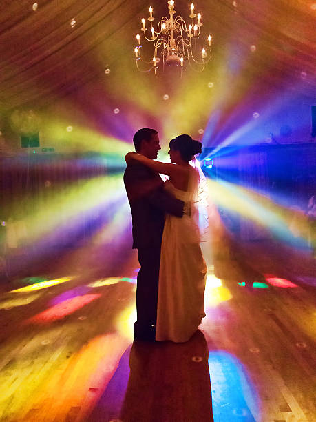 Wedding dancefloor lighting